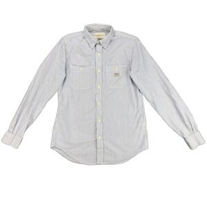 Denim & Supply Ralph Lauren Men's Small Blue White Button-Up Shirt Stripe Cotton